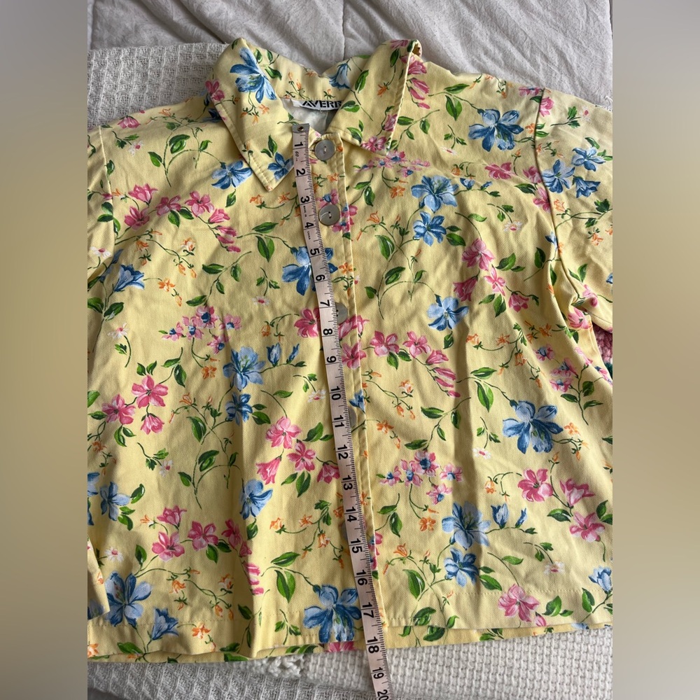 Floral Yellow Women’s Light Jacket